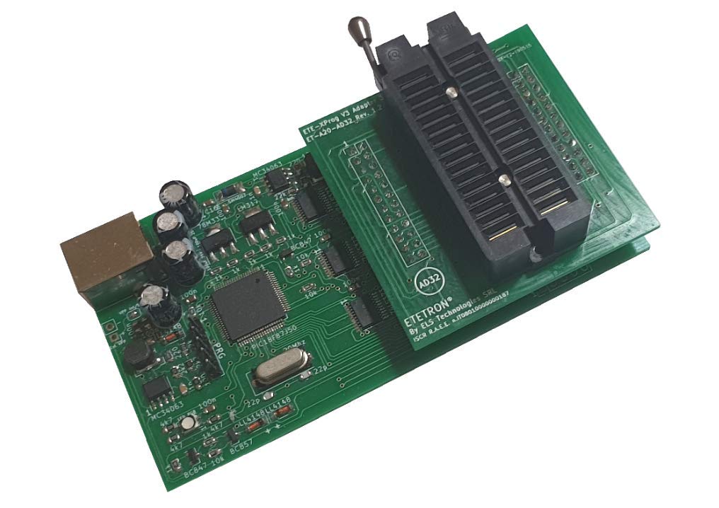Programador USB V3 x EPROM 27C, 28C, 28F, 29F, 39SF, 49F (27C256, 27C512, etc.)