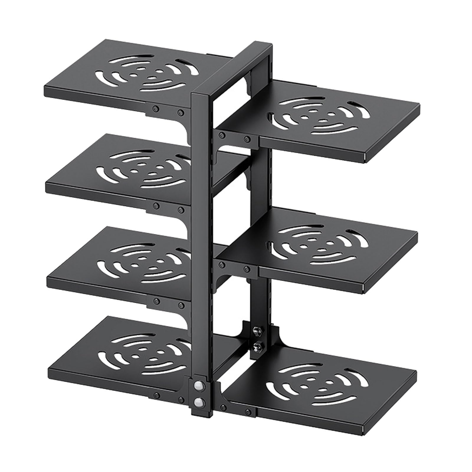 RAFGALDEX Practical Iron Pots Storage Rack Iron Art Pots Holder to Enhances Kitchen Efficiency and Organization Efficient Kitchen Accessory