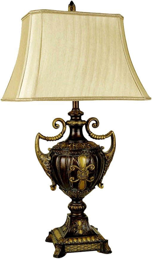ORE International 8202 30-Inch Urn-Shape Table Lamp, Antique Gold
