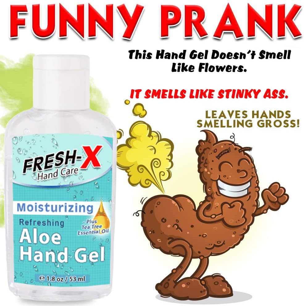 Amazon Com Stinky Hand Sanitizer Prank 2 Oz Looks Normal But Smells Like Horrible Hand Gel Smells Gross Funny Gag Great New Prank Toys Games
