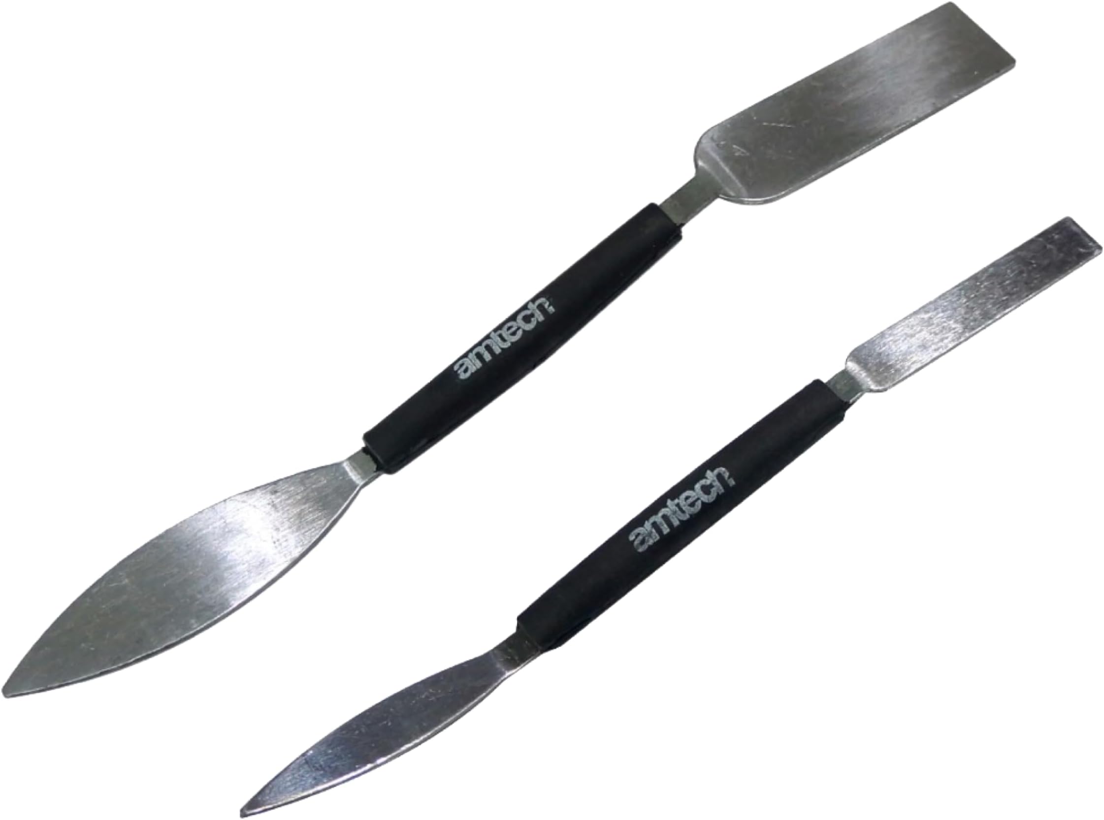 G1855 Leaf and Square Profiling Tool Set, Triangular and Square Blades, Plasterers Trowel, Small Tool, Double-Ended 2-Piece