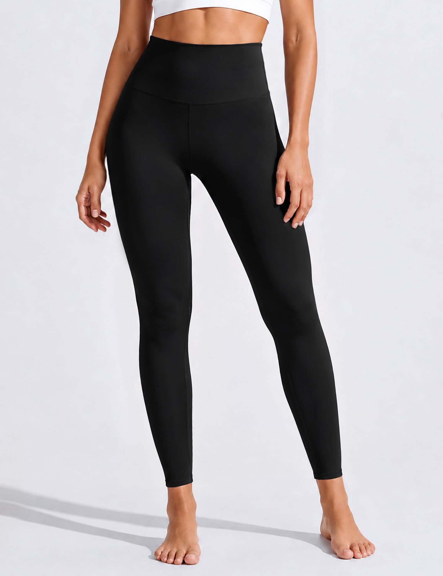 Bluemaple High Waisted Leggings for Women - Tummy Control Pants Non See Through Workout Soft Yoga Pants for Running Plus Size view 3