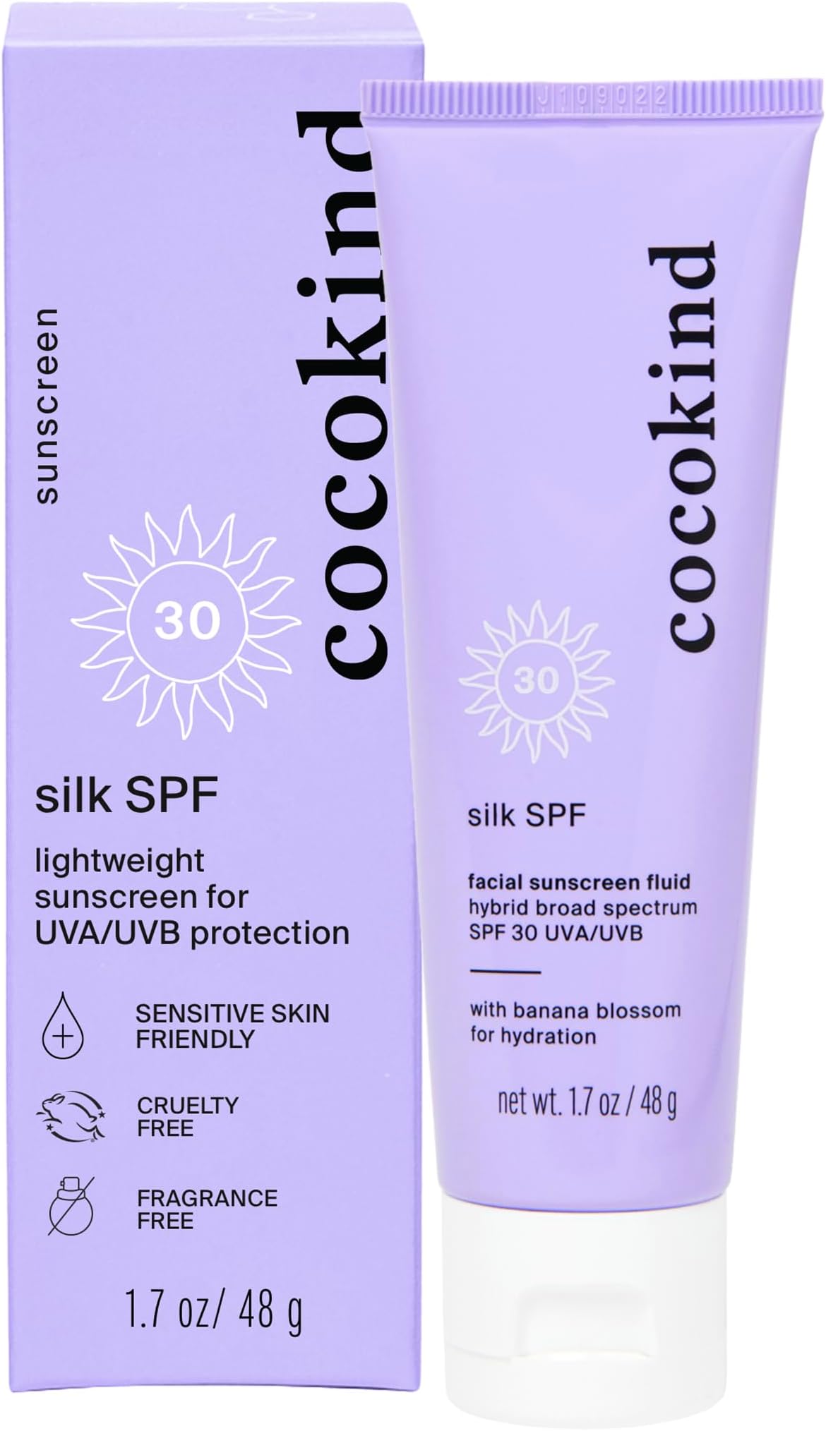 Silk SPF, Mineral and Chemical Sunscreen for Face, SPF 30