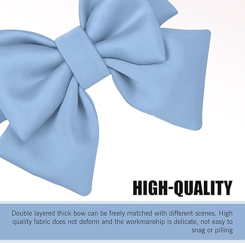 Miniatura 3 de Accesorio de casco de lazo, lazo de casco extraíble para mujer, bonita decoración de motocicleta y vehículo eléctrico (azul)