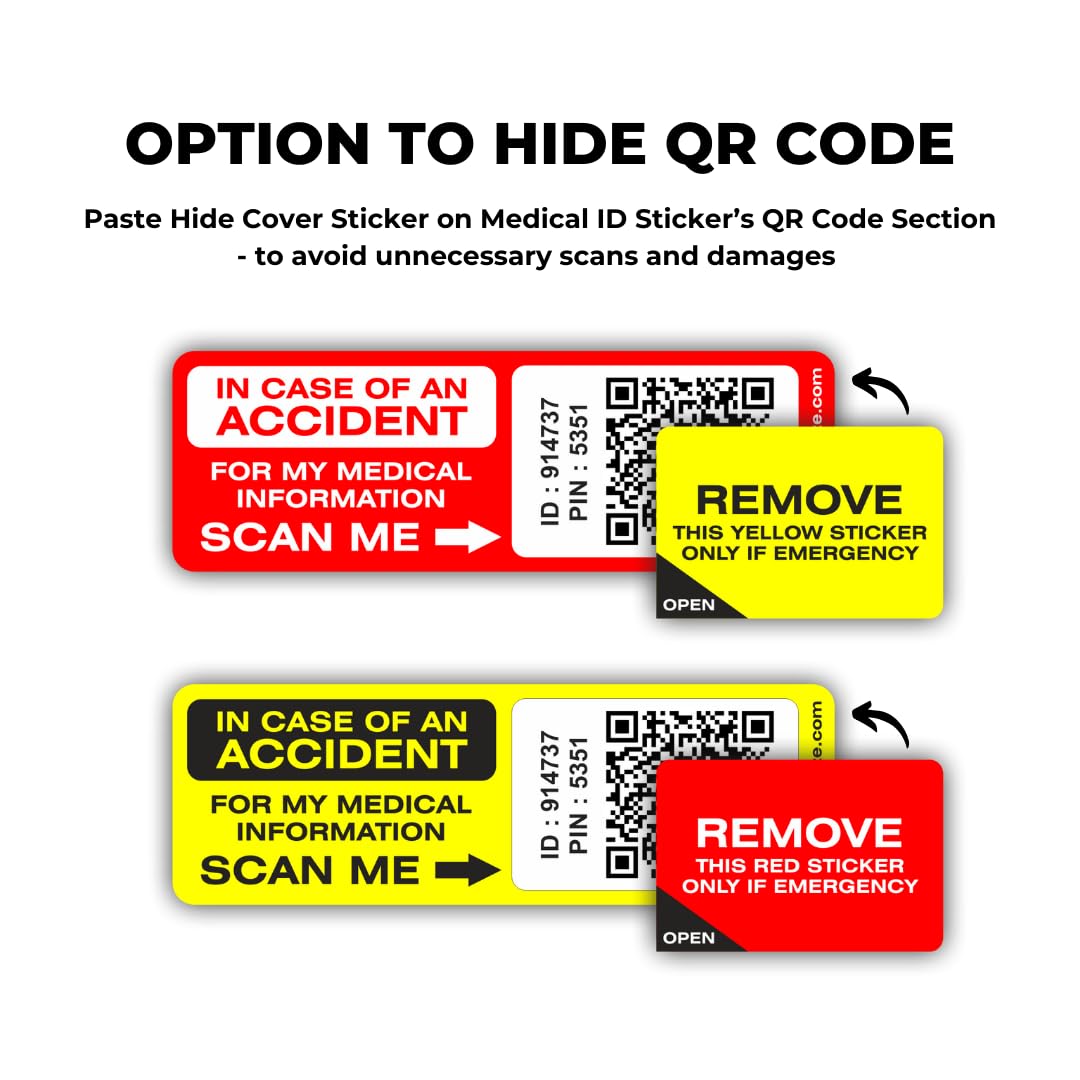 Medical ID Sticker - Save Lives! -4 Medical ID Sticker - Save Lives! -4