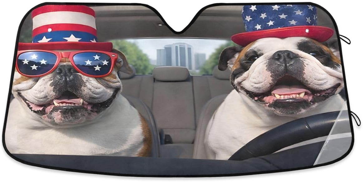Bolaz Sunflower Car Windshield Sun Shade, Blocks Sun Visor Protector Foldable Sun Shield for Most Sizes