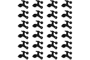 Adjustable Black Door Hinge Stopper (24 Pack)
