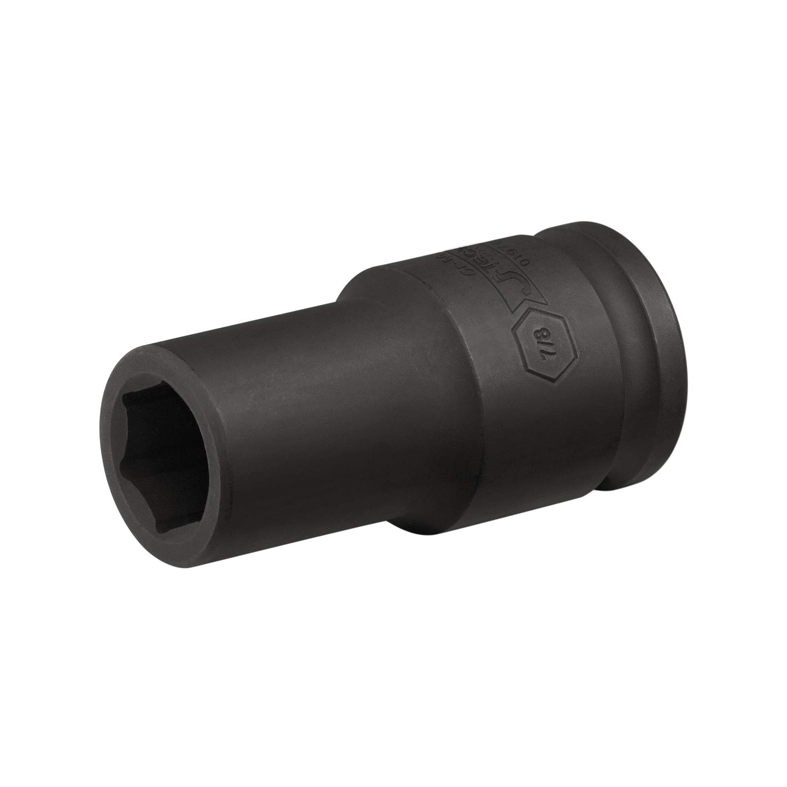 JETECH 3/4" Drive 7/8" Deep Impact Socket, 6-Point SAE Impact Socket, Heat-Treated Chrome Molybdenum (Cr-Mo) Alloy Steel, Extra Length for Heavy-Duty Truck &amp; Equipment Repair
