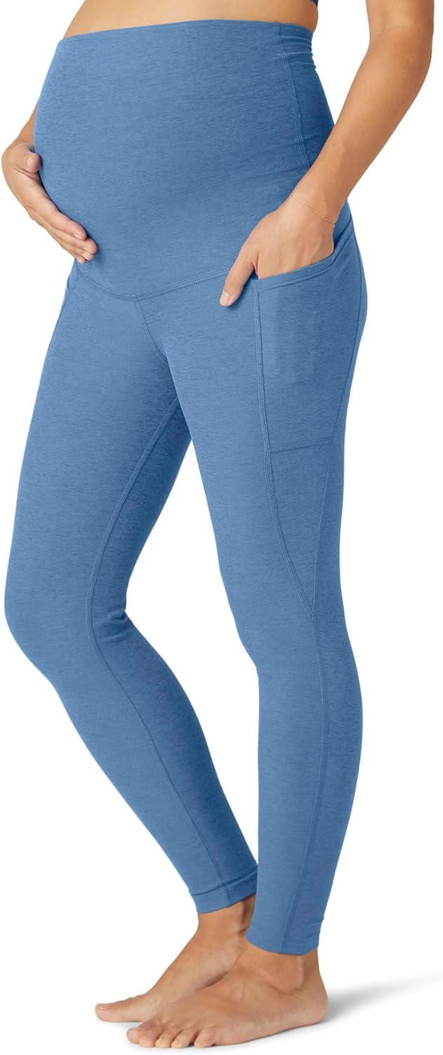 Beyond Yoga Women's Spacedye Love The Bump Maternity Pocket Midi Legging