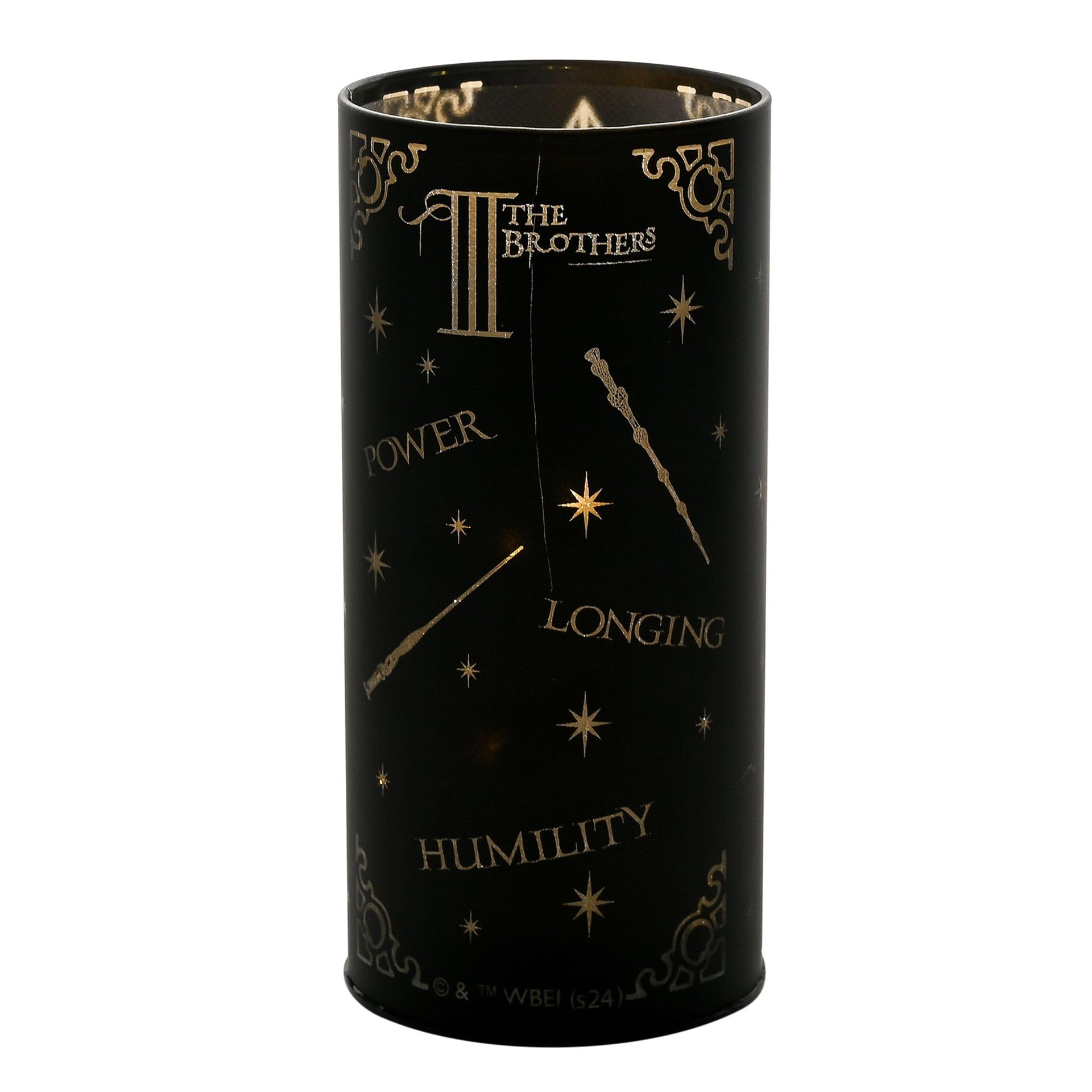 Widdop and Co Widdop & Co. Harry Potter Dark Arts Light Up Tube - Deathly Hallows, Black - Image 2
