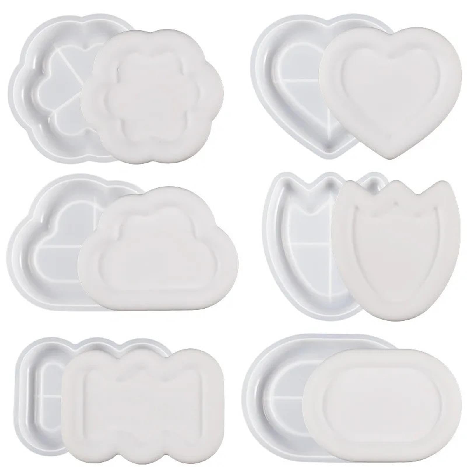 Stampi in Silicone per Ali d'Angelo Vassoio portaoggetti Stampo in Silicone Piastra for Esposizione Gioielli Fai da Te Gesso in Resina(12.9 * 17.8cm)