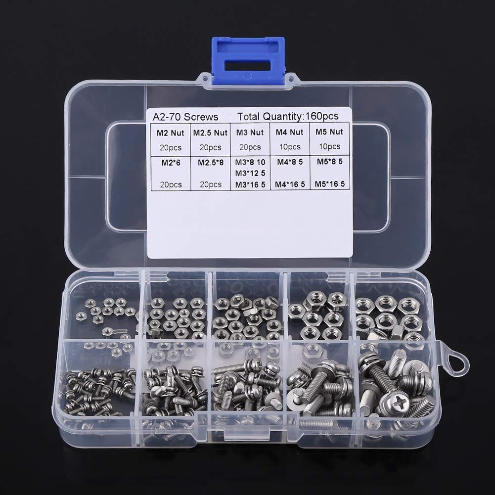 Naroote Small Screws M4 Screws Machine Screws Headboard