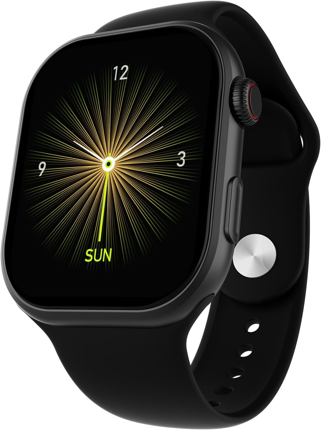 Brillia Smart Watch 2.02” Super AMOLED Display, Bluetooth Calling, SpO2, Heart Rate Monitor, 120+ Sports Modes, Fitness Tracker, Voice Assistant, Smart Watch for Man & Women