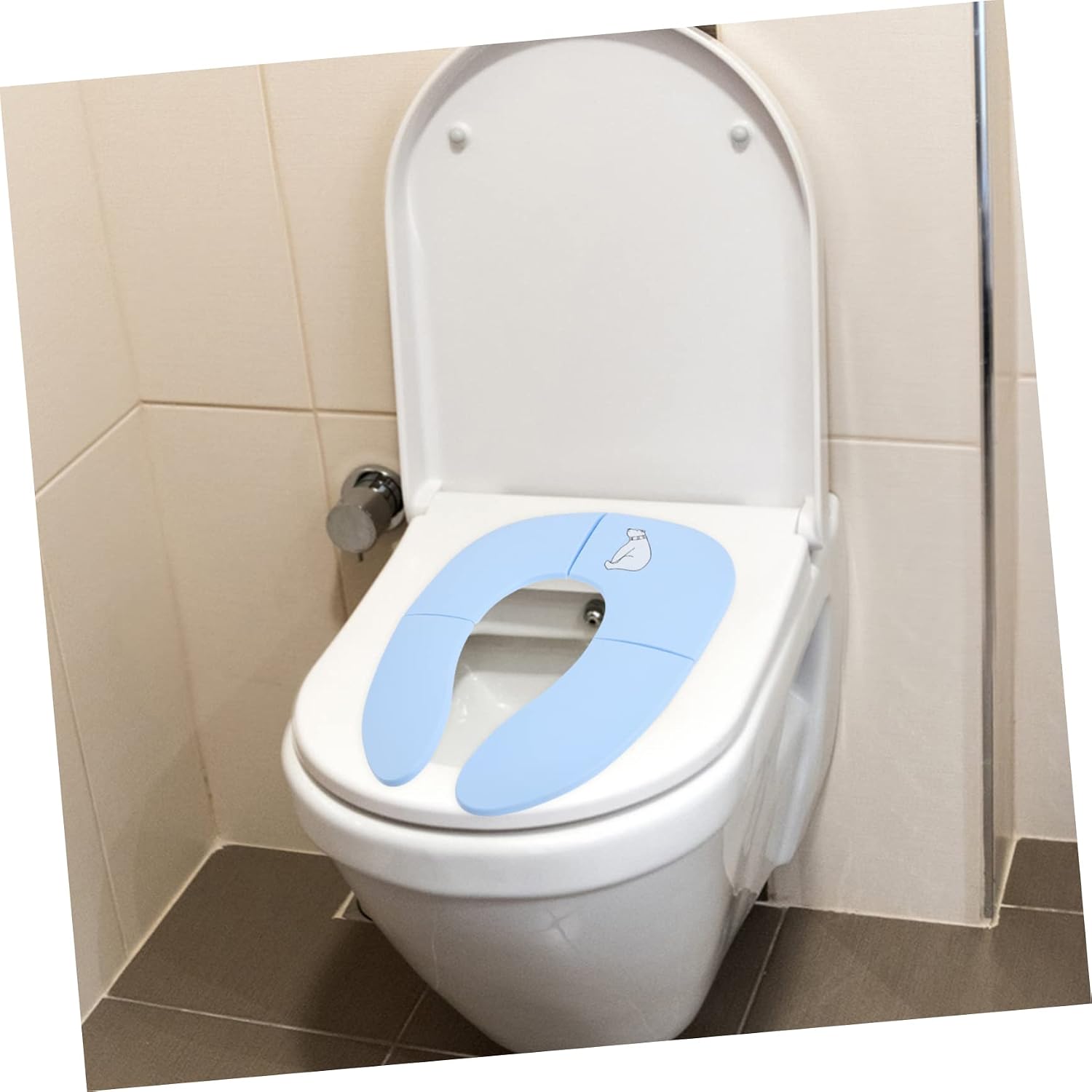 GALPADA Boy Girl's Portable Potty Training Seat Washable Toilet Ring for Boys Girls Lightweight Easy to Carry Stylish Design for Outings Safe Comfortable Folding Toilet Seat