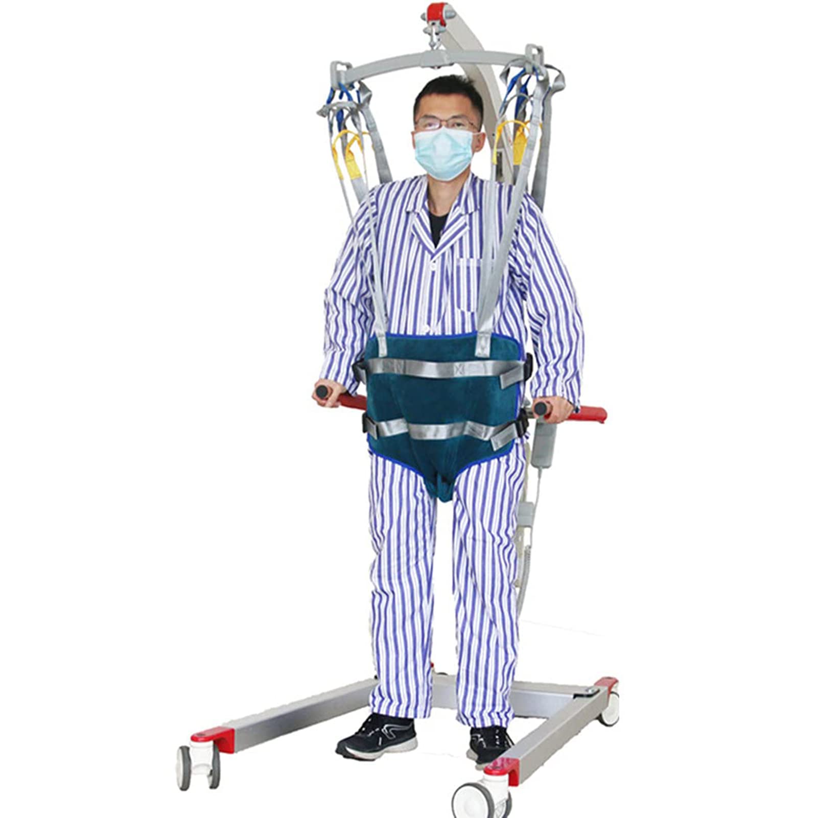 Arnés de Elevación de Paciente de Cuerpo Completo, Grúa de Paciente, Discapacidad de Elevación Cómoda Eslinga Cinturón de Transferencia Médica, Arnés de Ajuste Rápido