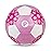 Picador Soccer Ball Size 3 4, Sparkling Girls Soccer Ball for Kids Toddlers Children Indoor Outdoor Backyard Play Sport Ball (Pink White, 4)