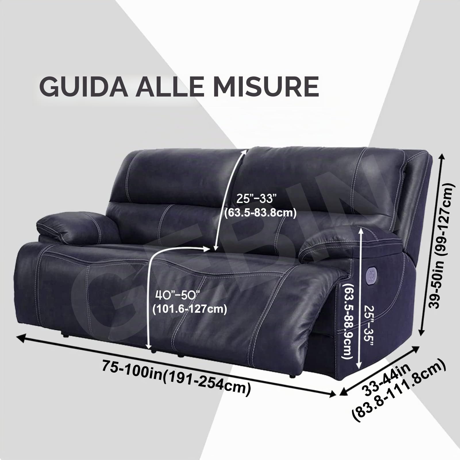 Fodere per Sedie Reclinabili, Extra Largo 190-254cm Copridivano a 2 posti reclinabile, 6 Pezzi Fodere Copripoltrona Reclinabile Elasticizzato Velluto Rimovibile (Beige)