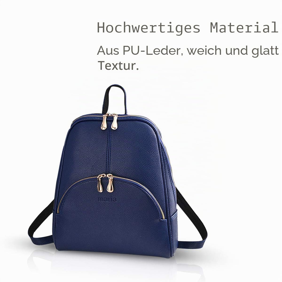 NICOLE & DORIS Damen Rucksack Casual Rucksack für Damen wasserdichte Handtasche für Frauen Rucksäcke Kunstleder