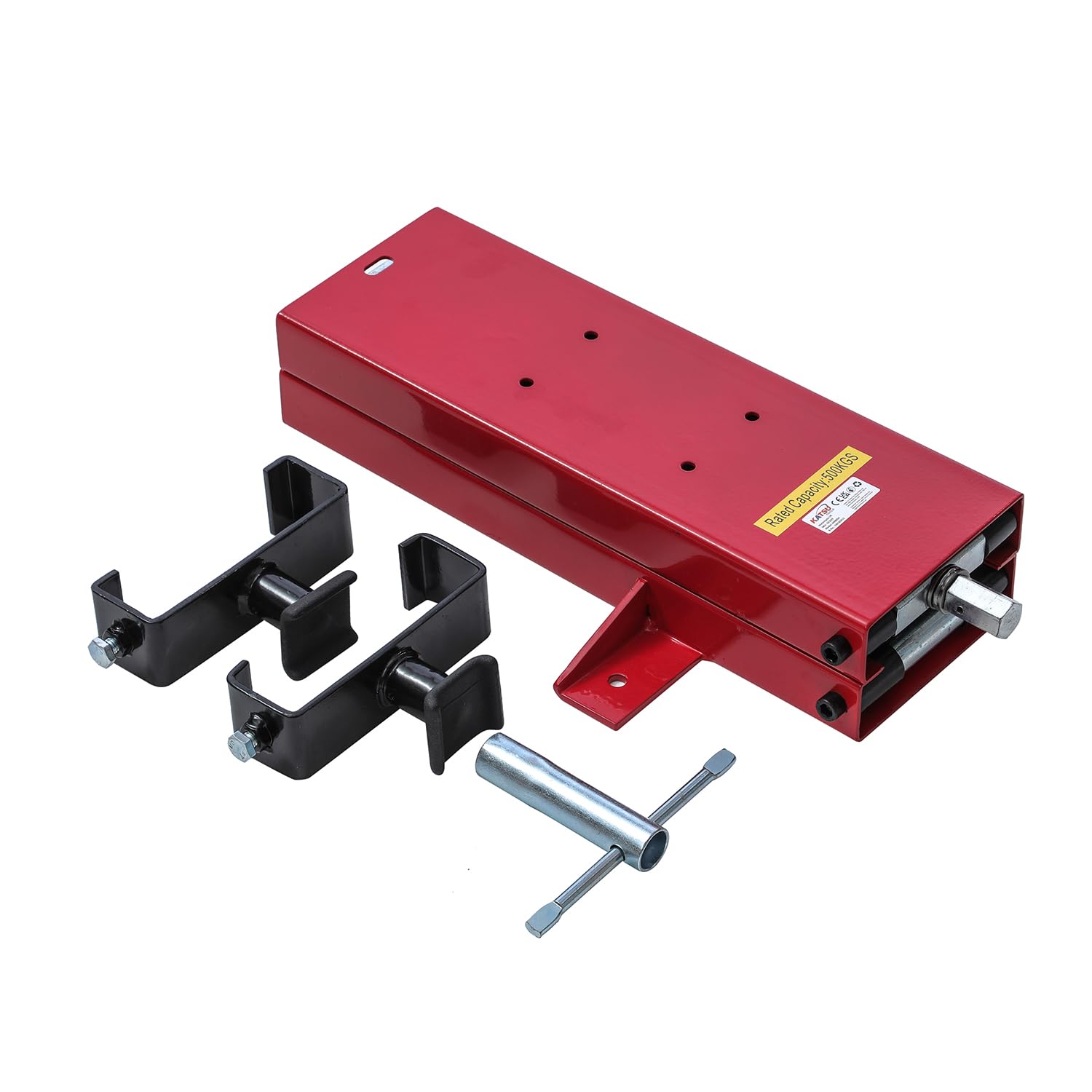 TOPWAY Cavalletto Alzamoto Cric Ponte Sollevatore Moto capacità Max 500 kg Altezza Regolabile 9,5cm - 40cm per Riparazioni Officina Garage