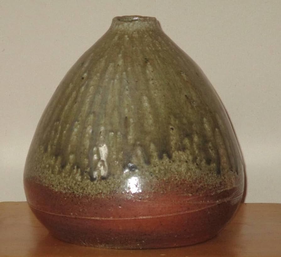 丹波焼 上中稲右衛門 花入 Amazon.co.jp: 丹波焼 丹波立杭 十代 上中稲右衛門 丹波花入 花瓶 花生