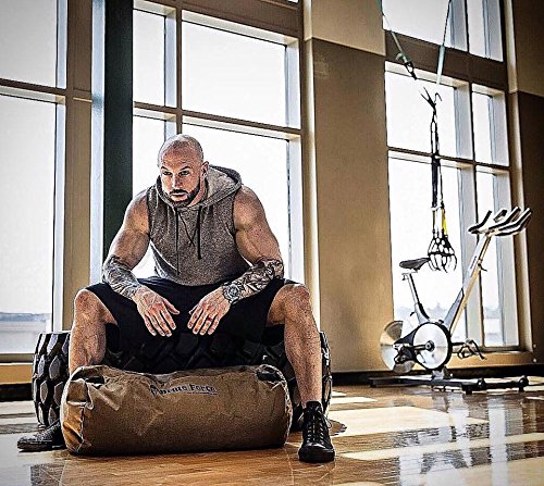 Brute Force Sandbags - Barebone 125 - Strongman - Heavy Duty no Handle sandbag bearhug sandbag Perfect for Garage Fit Ness Home Gym Must Have