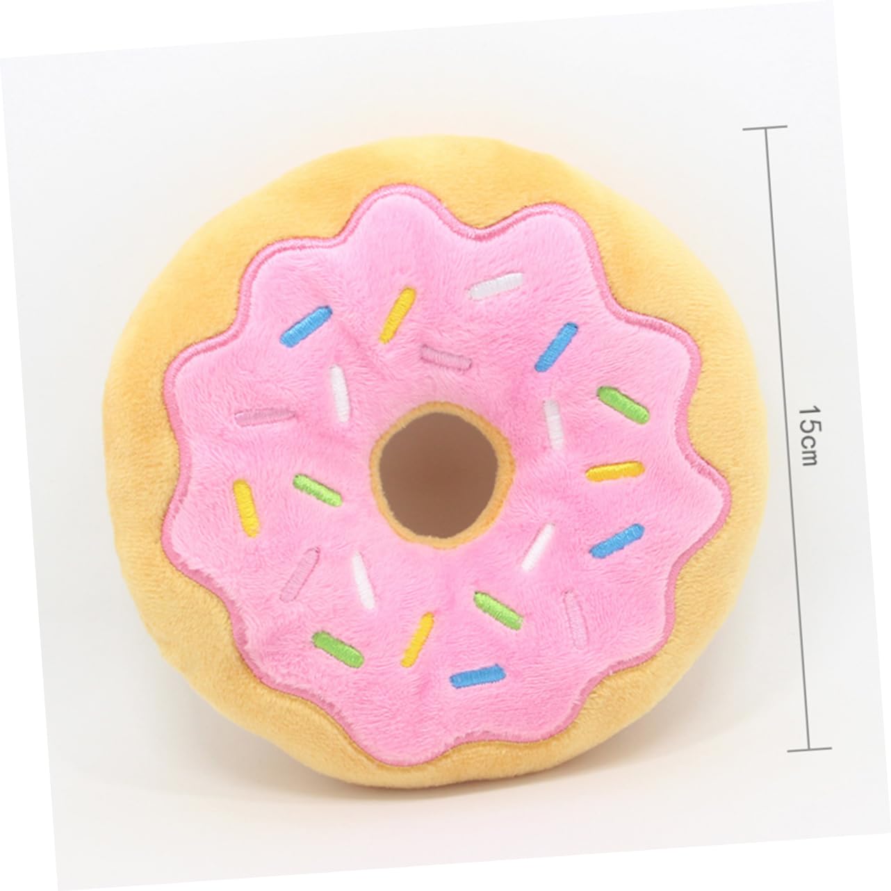 BESPORTBLE 9stücke Hundespielzeug Aus Plüsch Donutform Mit Quietscher Für Kau Und Spielspaß Fördert Zahnpflege Und Langeweile Farben Zufällig