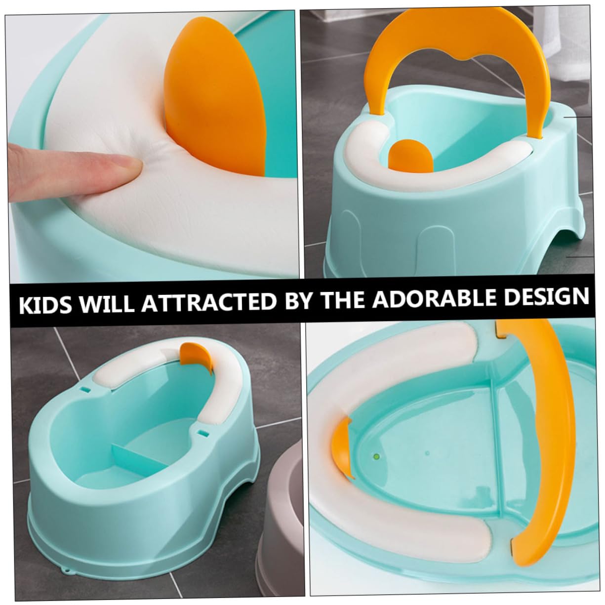 Vaguelly 1pieza Inodoro Infantil Compacto y Duradero Para Niño Niña Asiento Adaptador De Baño Portátil Diseño Atractivo y Práctico Para Uso Casa y Viajes