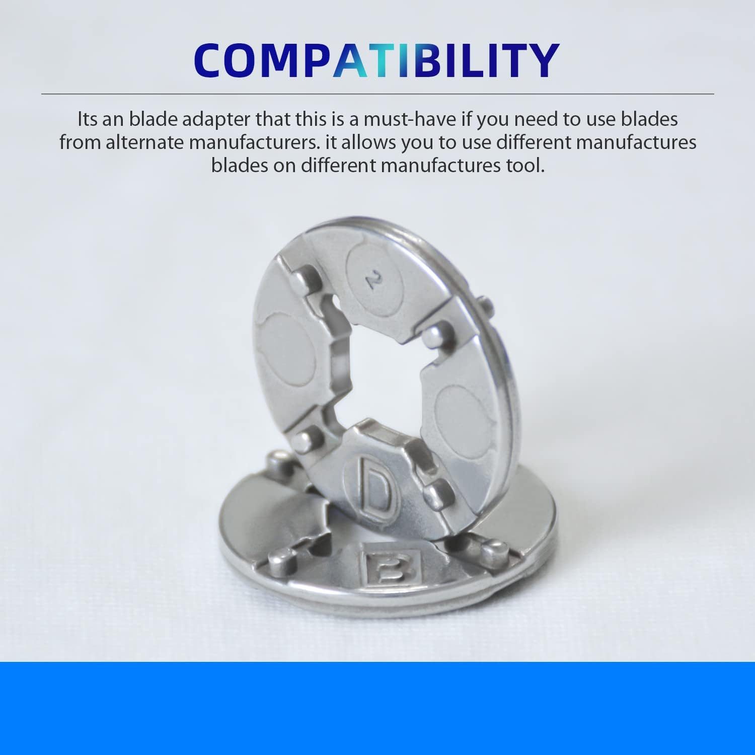 692496002 Oscillating Tool Adapter Compatible with jobmax heads R8223404 for Ryobi Blade Adapter Replacement PSL1MT01 MT100 NT1MT MT100G P570 P343-2 Pack