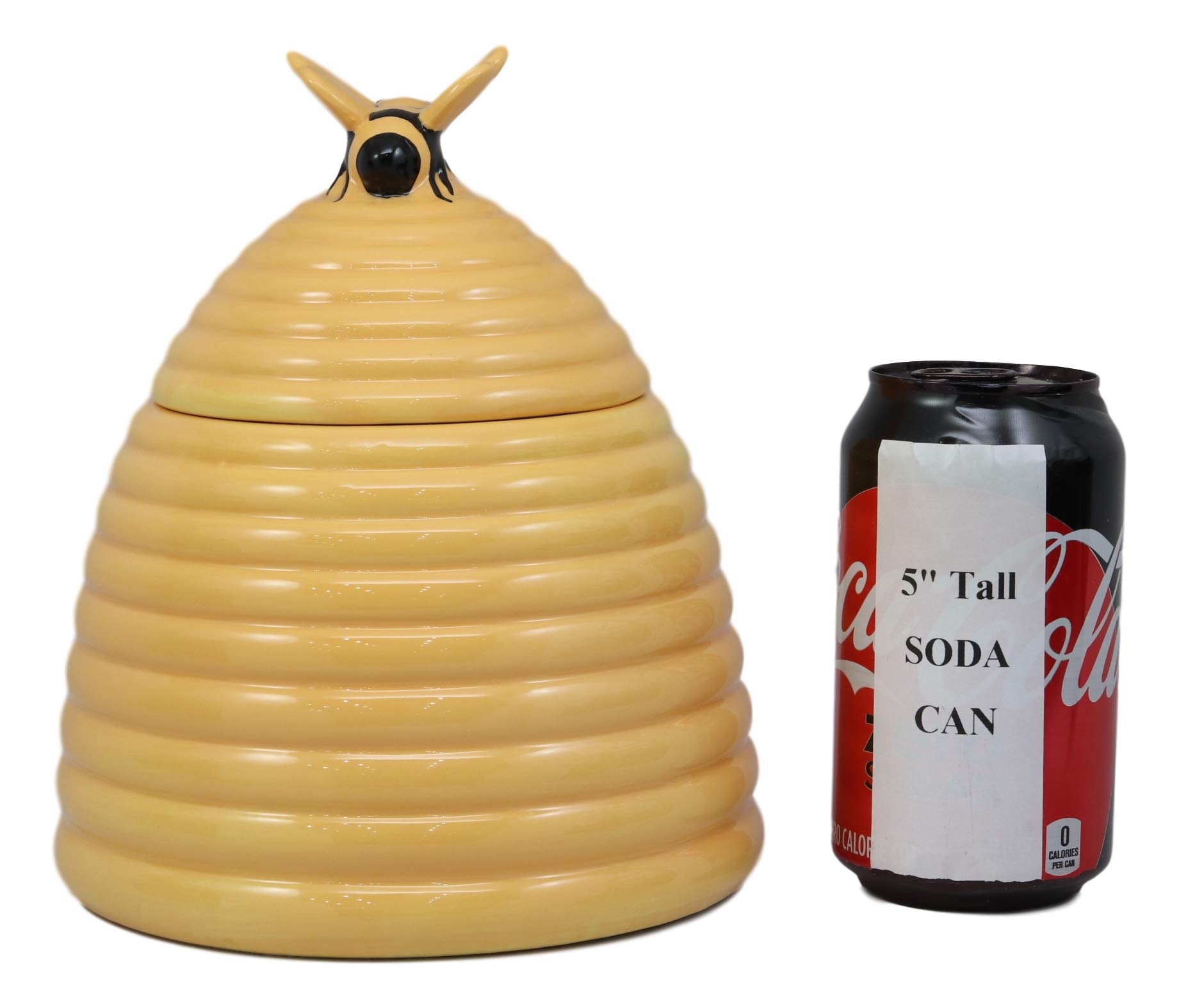 Rustic Beehive Cookie Jar - 8" Ceramic Honey Jar -7 Rustic Beehive Cookie Jar - 8" Ceramic Honey Jar -7