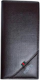 Leather Large Hand Wallet - Stylish Design for Men and Women - Fully Imported (Brown)