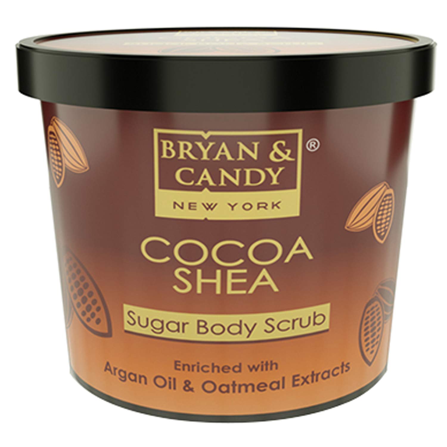 BRYAN & CANDYNew York Cocoa Shea Sugar Body Scrub with Argan Oil to Remove Dead Skin Cells for Glowing Skin (200gm)