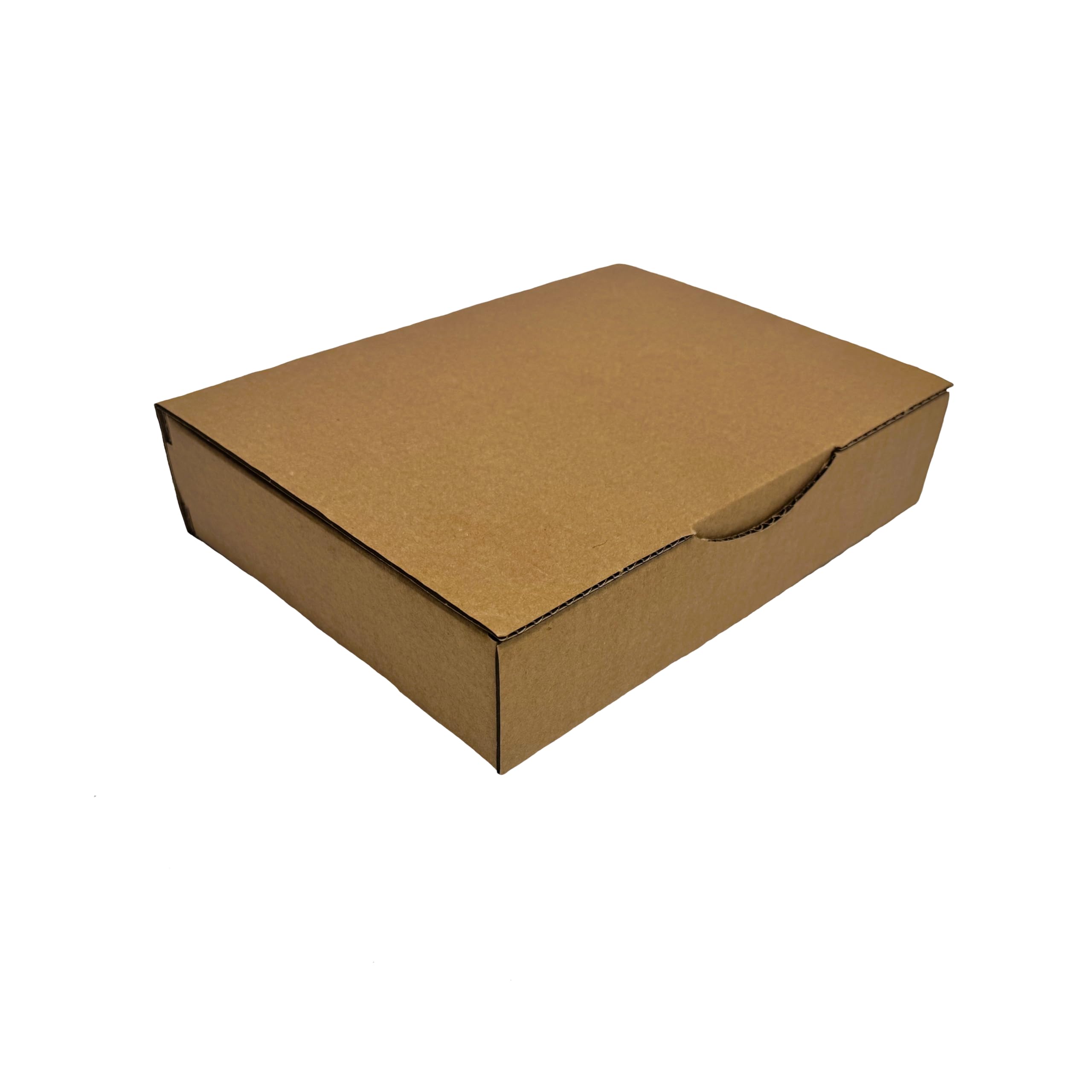 JECO - Lot de 200 boîtes postales d'expédition brunes format 240 x 170 x 50mm en carton, simple cannelure, emballage colis marron e-commerce