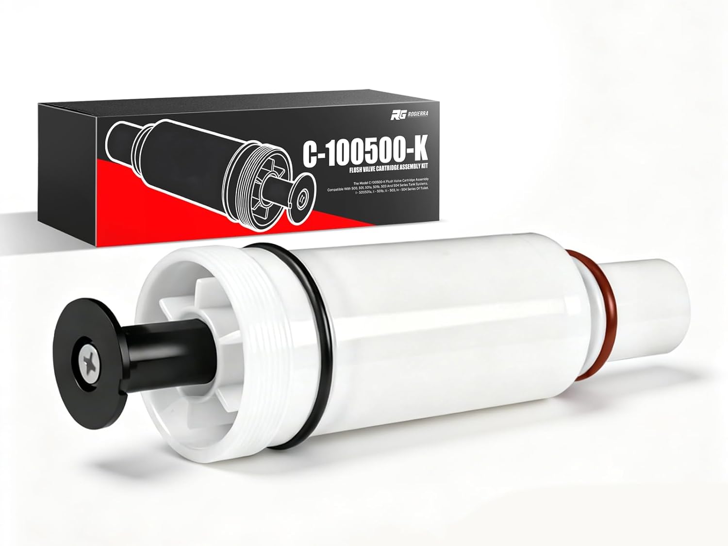 C-100500-K Flush Valve Cartridge Assembly, C-100500-K Replacement Flush Valve Cartridge Kit | Compatible with m-101526-f3, 503, 504 Cartridges | Repair Tool