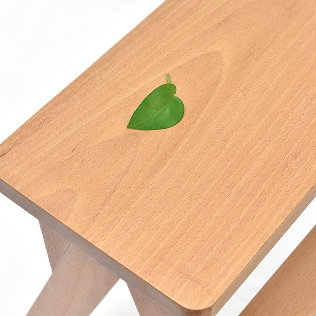 Escalera de Tijera para Escalera de Tijera/Escalera de Tijera 3 peldaños, Asiento de Esponja de Madera, hogar, Silla de Madera Taburete Alto expandido tamaño 65 cm Carga Pesada máx. 120 kg