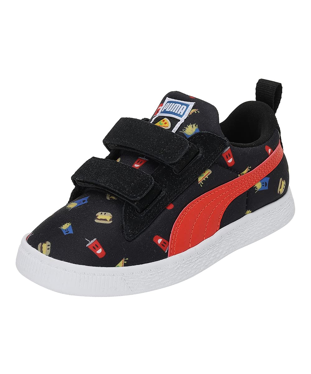 Puma Unisex-Child Suede Light-Flex Foodis V PS Black-Red Sneaker - 2 UK (38314501) (B09NXYTWYW) Amazon Price History, Amazon Price Tracker