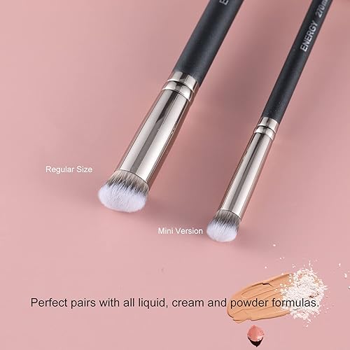 Miniatura 56 de ENERGY Brocha corrector para debajo de los ojos, cepillo de base pequeña para crema líquida en polvo, maquillaje, mezcla, ocultación, ajuste suave
