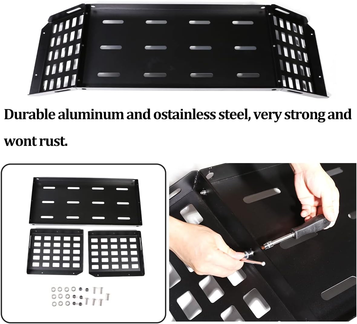 Car Trunk Shelf Cargo Storage Organizer Compatible with Defender 110 2020-2026，Aluminum Alloy Trunk Cargo Rack Luggage Storage Carrier Basket Expansion Accessories