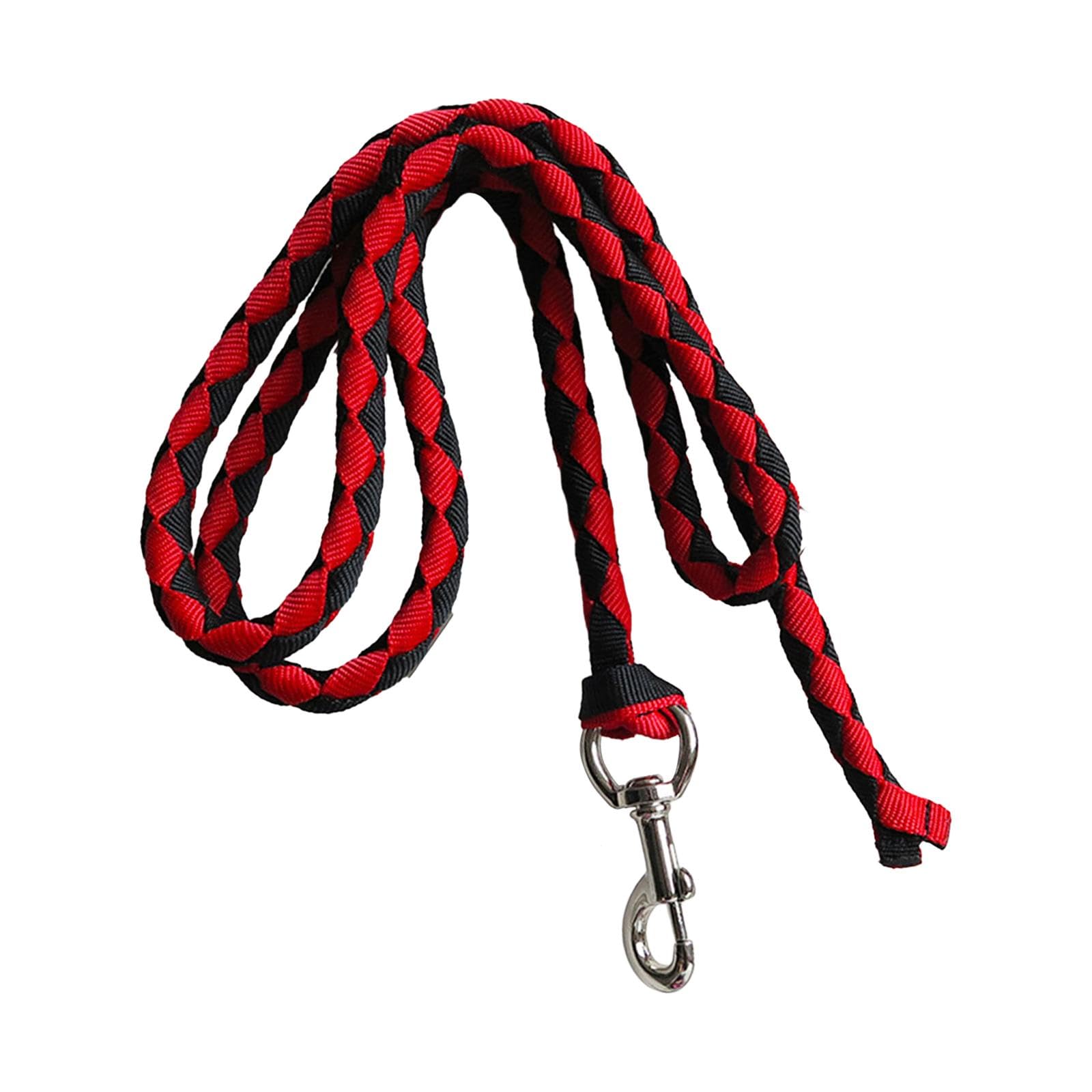 Correa de Caballo, Correa de Caballo Trenzada, para Sujetar Al Cabestro O Al Arnés, Cordón de Correa de Caballo con Clip de Presión, Cuerda de Correa