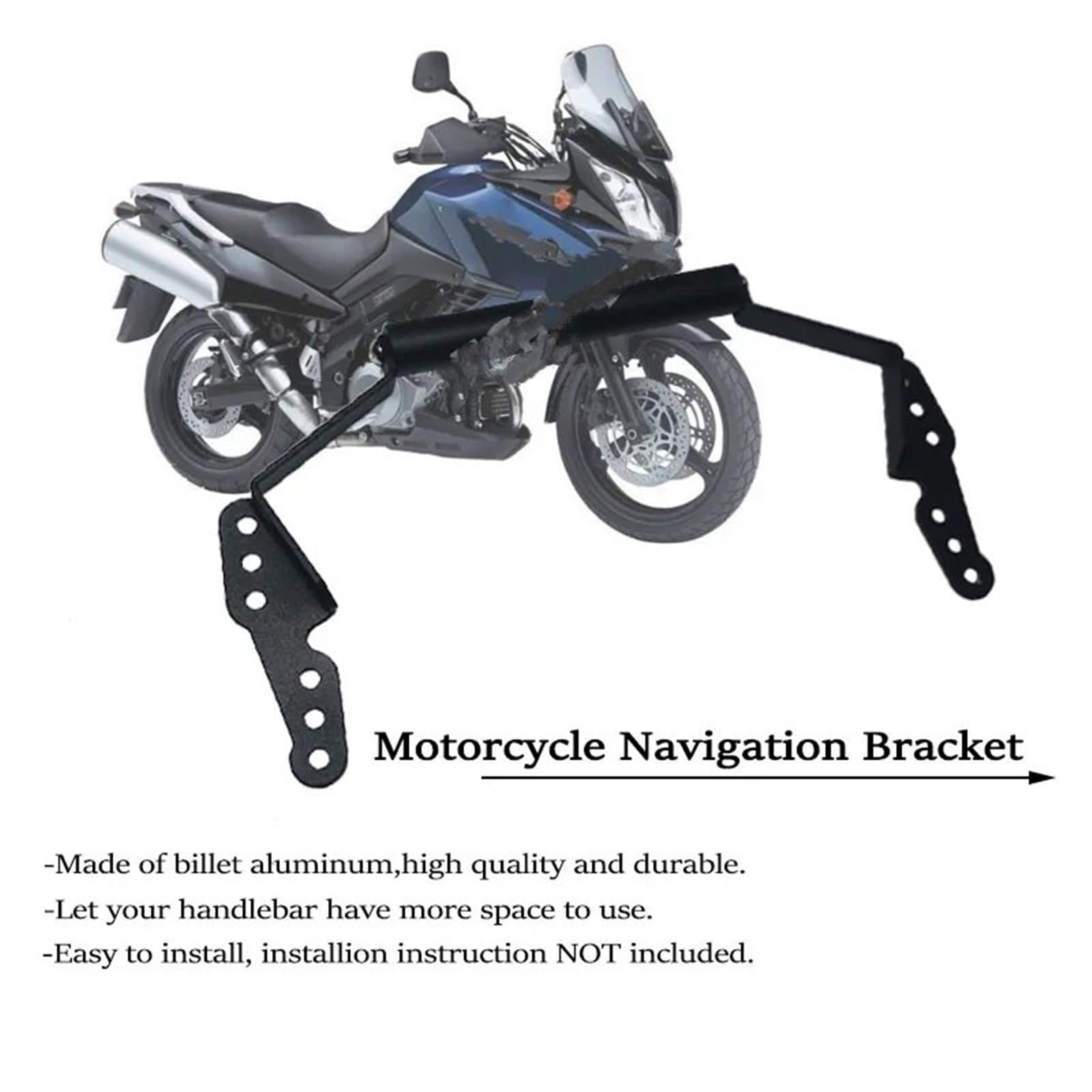 Staffa Navigatore Moto Per Suzuki Per V-Strom DL650 DL1000 2017-2020 2019 Accessori Moto Staffa Navigazione Telefono Mobile Manubrio Supporto