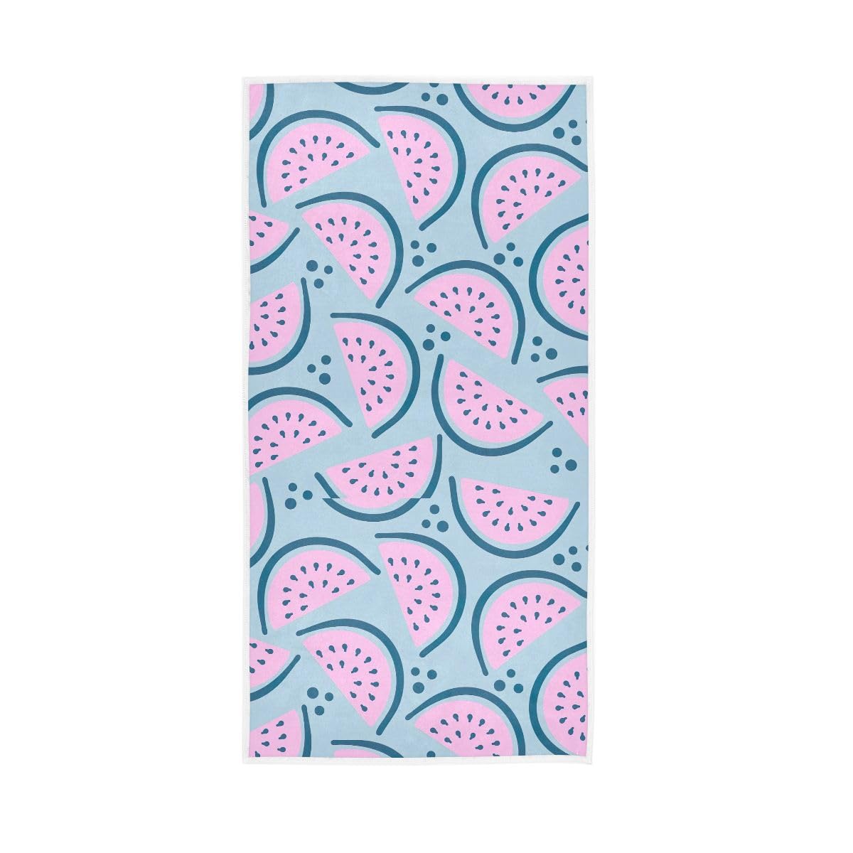 HUYGD Cute Watermelon Funny Hand Towels for Bathroom, Hand Towels for Bathroom, Shower, Hotel, Spa 15 x 30 Inches