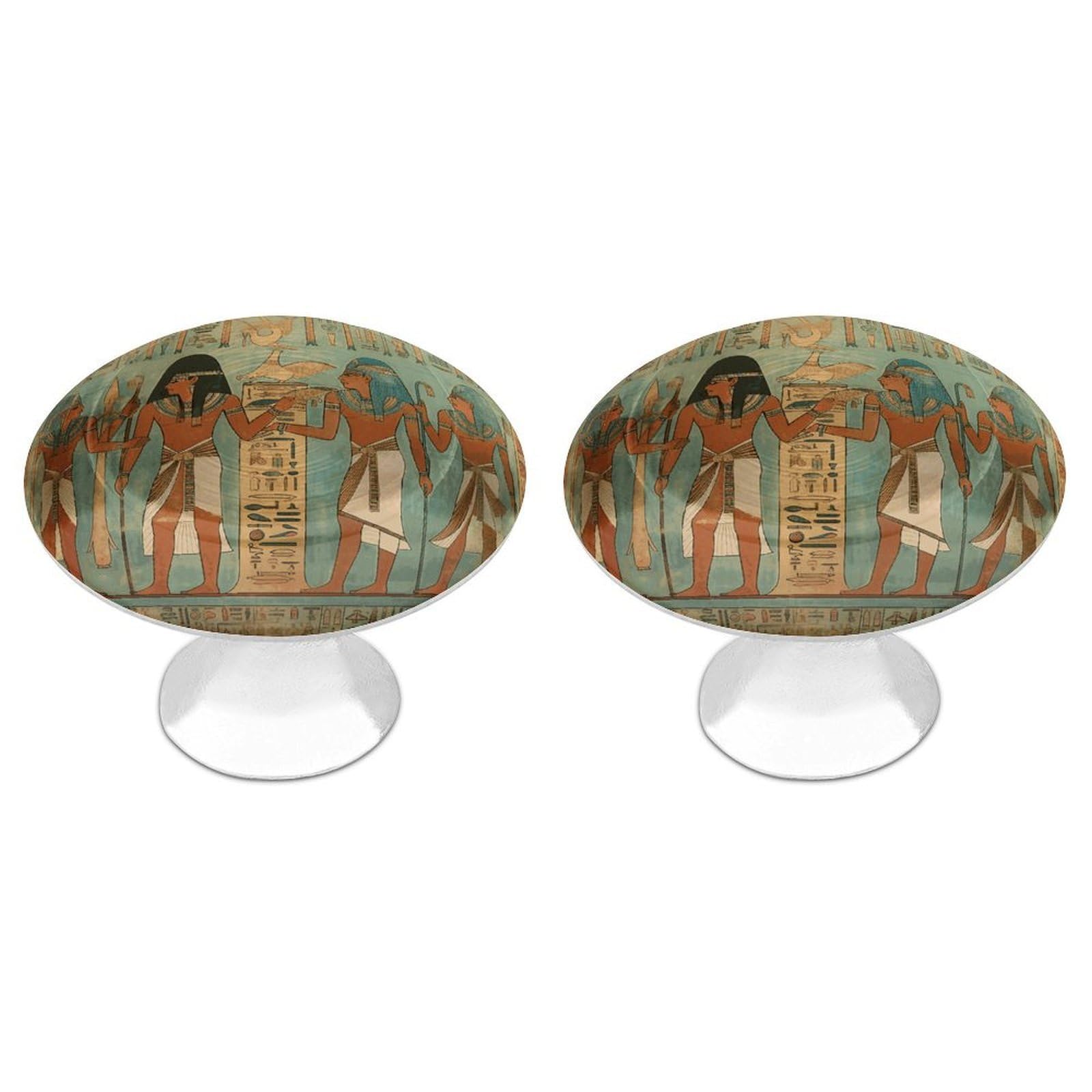 Vstadank Women's Style In Ancient Egypt Drawer Knob Round Dresser Sturdy Drawer Pulls With Mounting Screws Kitchen Stainless Steel Modern Decorative Handles For Cupboard Closet Bathroom