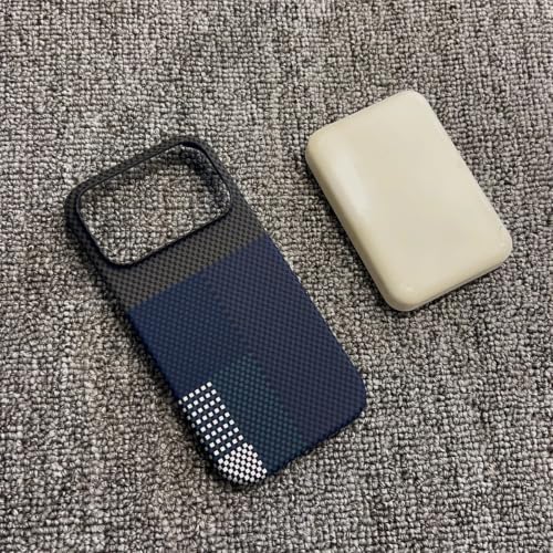 Housse cuir iPhone 13 Pro Max bleu anti-choc compatible charge sans fil