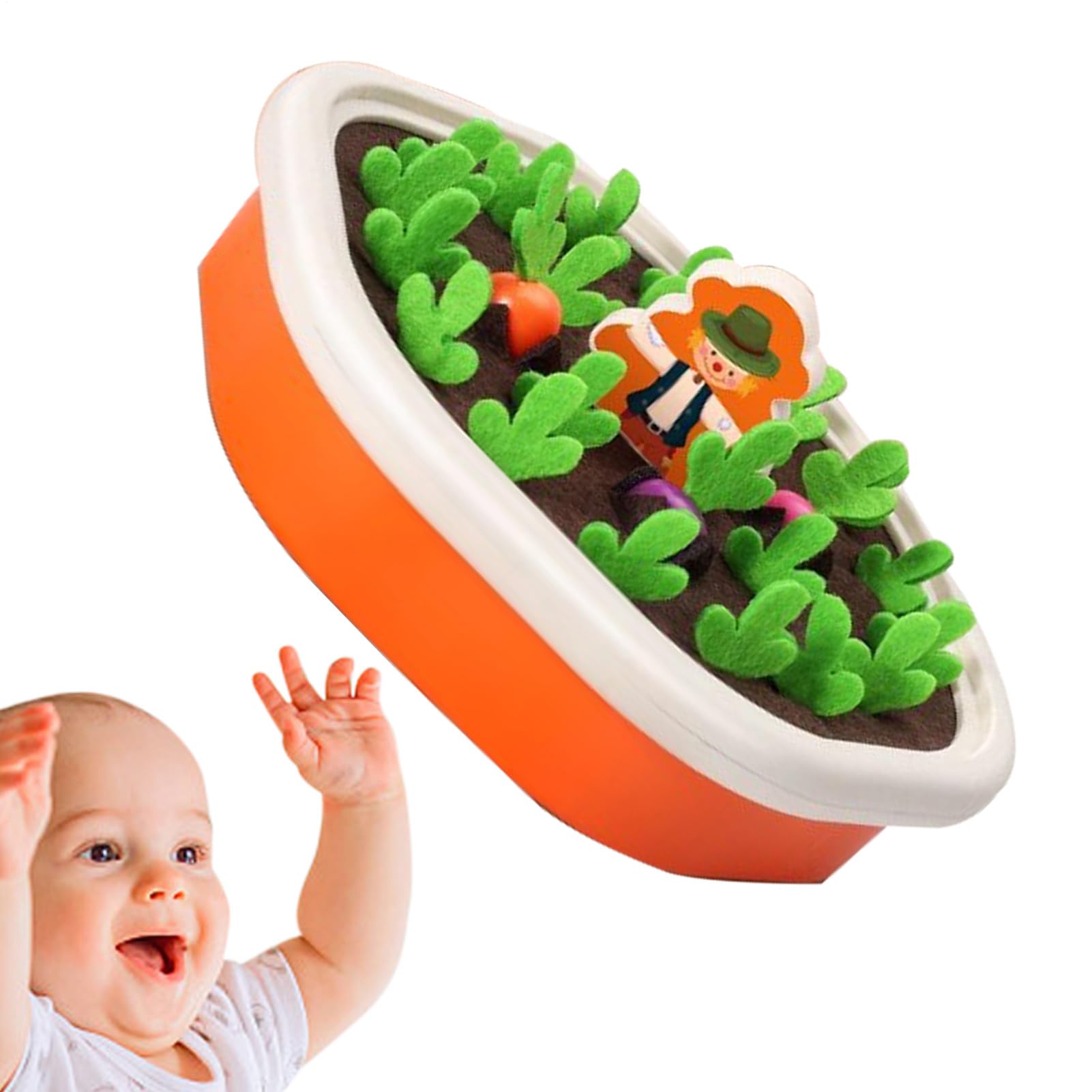 Carrot Pulling Toy Preschool Fine Motor Skill Game, Memory Game