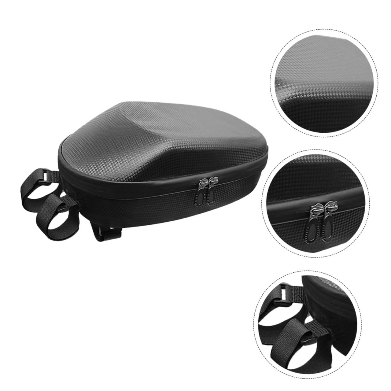 Borsa Manubrio per Bicicletta Grande Capacità 1-2l in Pvc e Eva Robusta e Resistente, Comoda da Trasportare per Uscire in Bici