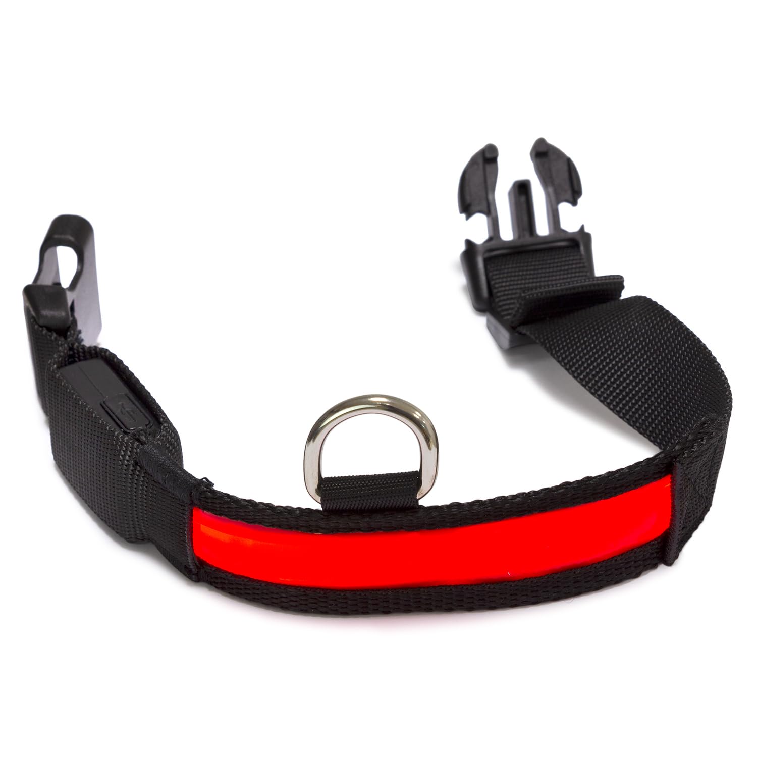 Arquivet Czerwony LED Obroża dla psa - Wielkosc M 38-50cm/2,5 cm