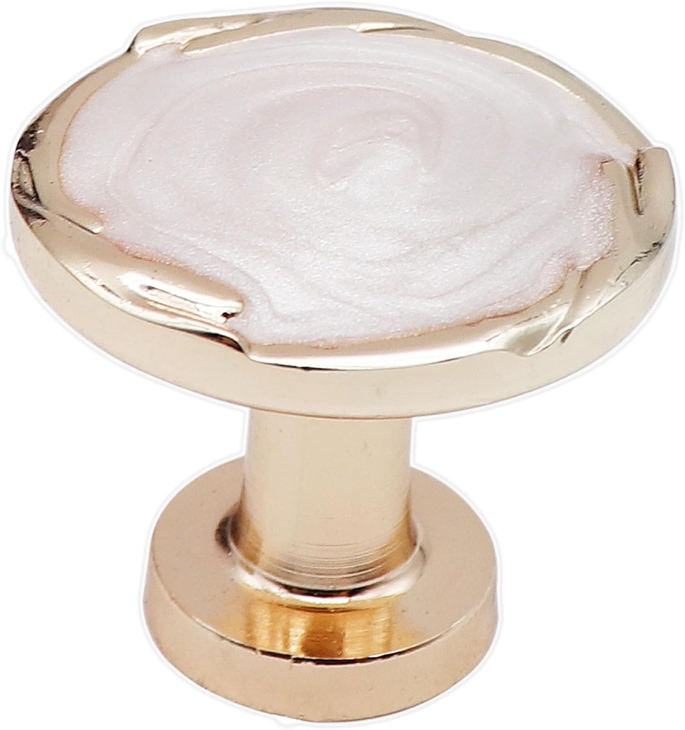 ECREW 10 Pieces Cabinet Round Knob Drawer Kitchen Pulls Cupboard Door Handle 1.18" Diameter