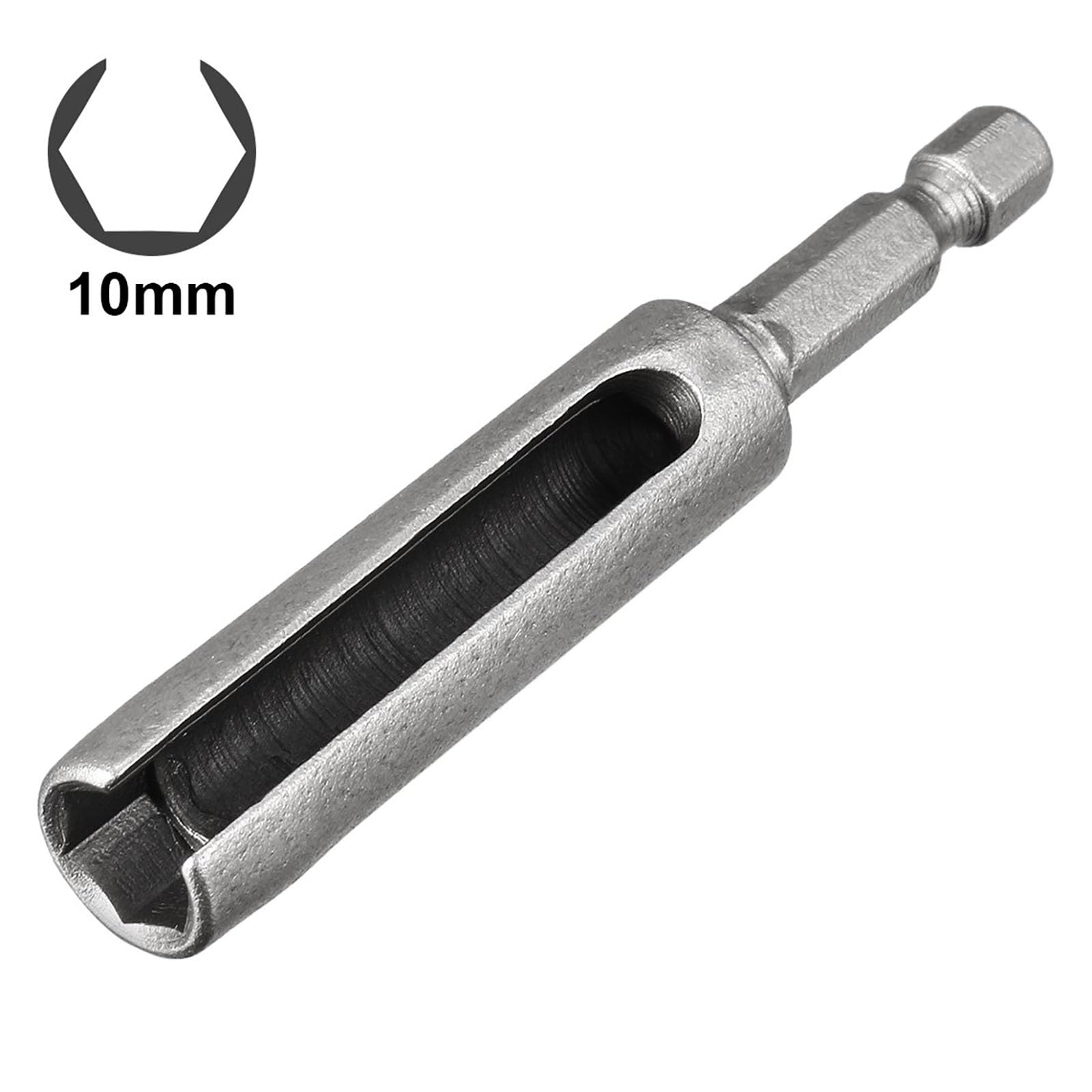 TA-VIGOR 10mm Nut Driver, 1/4 Quick-Change Hex Shank Slotted Drill Bit Socket Wrench Tool - Image 3