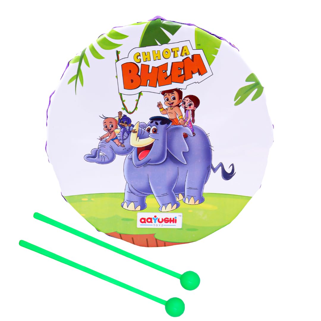 CB Drum Junior - Colorful Musical Drum Toy for Kids Ages 2-6 - Safe, Sturdy & Chhota Bheem-Themed for Rhythm & Creativity-picture-37
