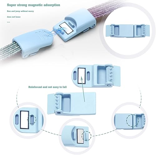 Miniatura 4 de Cierre magnético de liberación rápida con hebilla sin ataduras, se adapta a tenis, zapatos de lona, botas