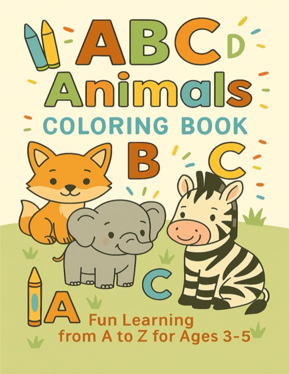 ABC Animals Coloring Book for Kids Ages 3-5 | Alphabet Letters A to Z | Animal Coloring & Learning Pages: Fun Learning from A to Z for ages 3-5 (Early Learning Fun)